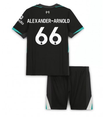 Liverpool Alexander-Arnold #66 Segunda Equipación Niños 2024-25 Manga Corta (+ Pantalones cortos)